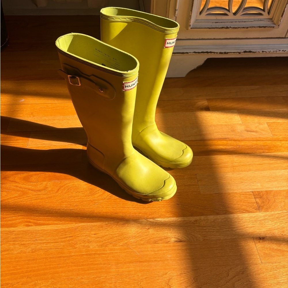 Yellow Junior Hunter Rain Boots
